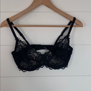 Lace see through bra